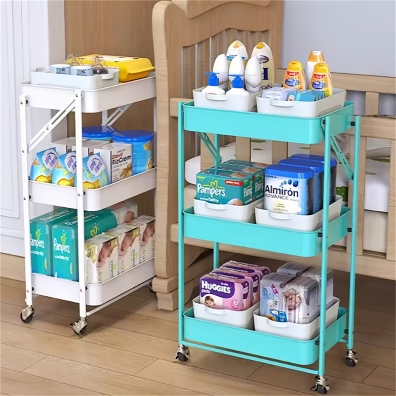 3 Tiers Kitchen Bathroom Shelf Rack Storage Organizer Rack for Sundries