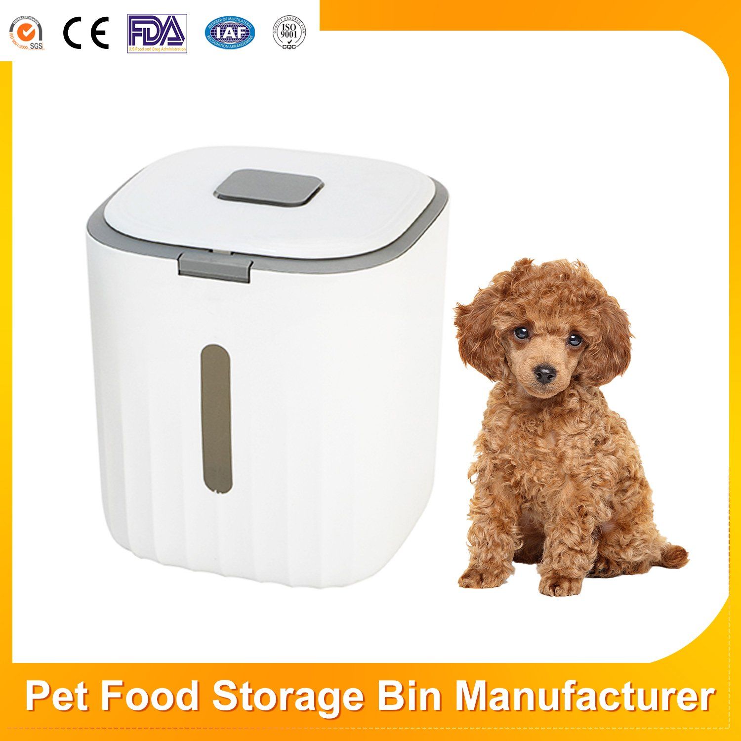 High Quality Seal Against Moisture Cat Food Storage Container Pet Airtight Food Storage Bin