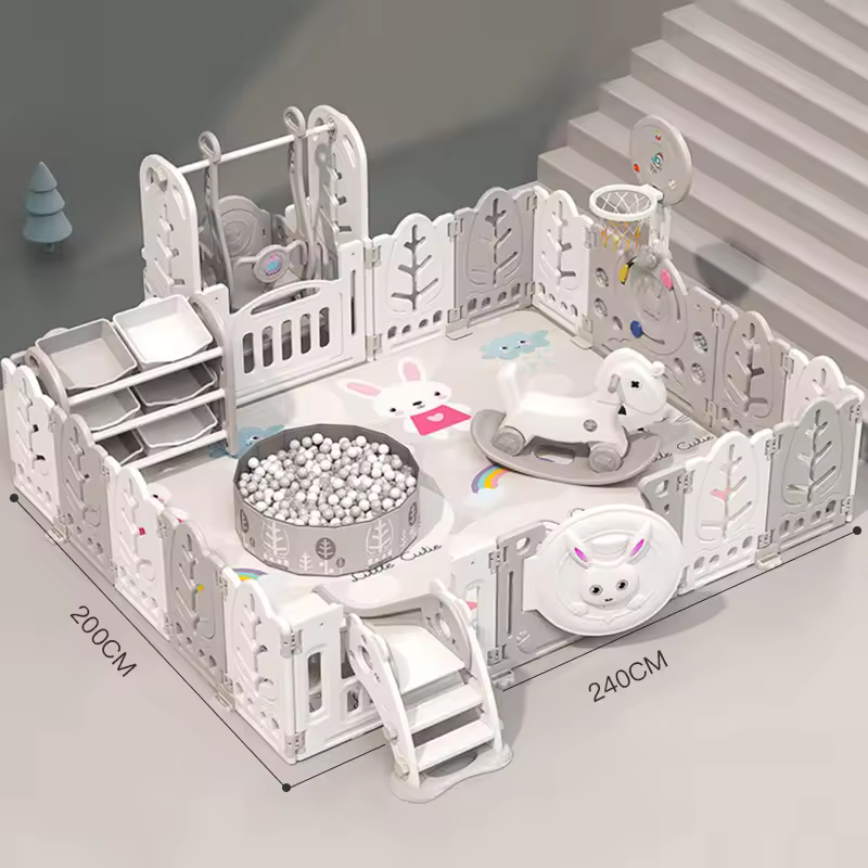 Hot Sale Baby Playground Equipment Folding Plastic Child Fence Safety Baby Gate Children Kids Activity Kids Playpen For Baby