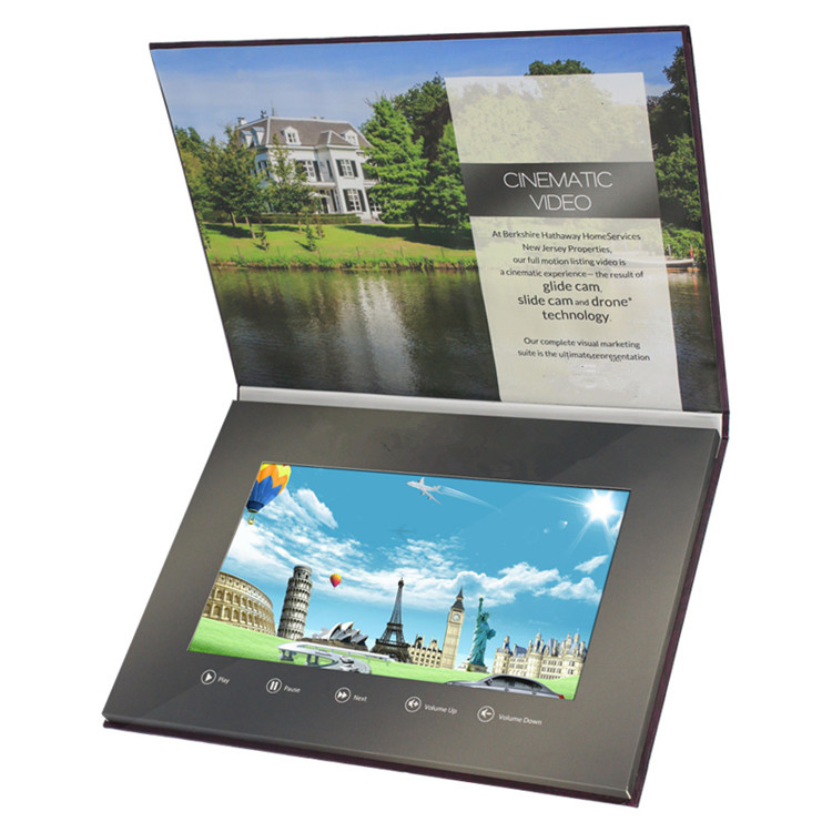 2022 Newest 7inch LCD Screen Video Brochure Printing