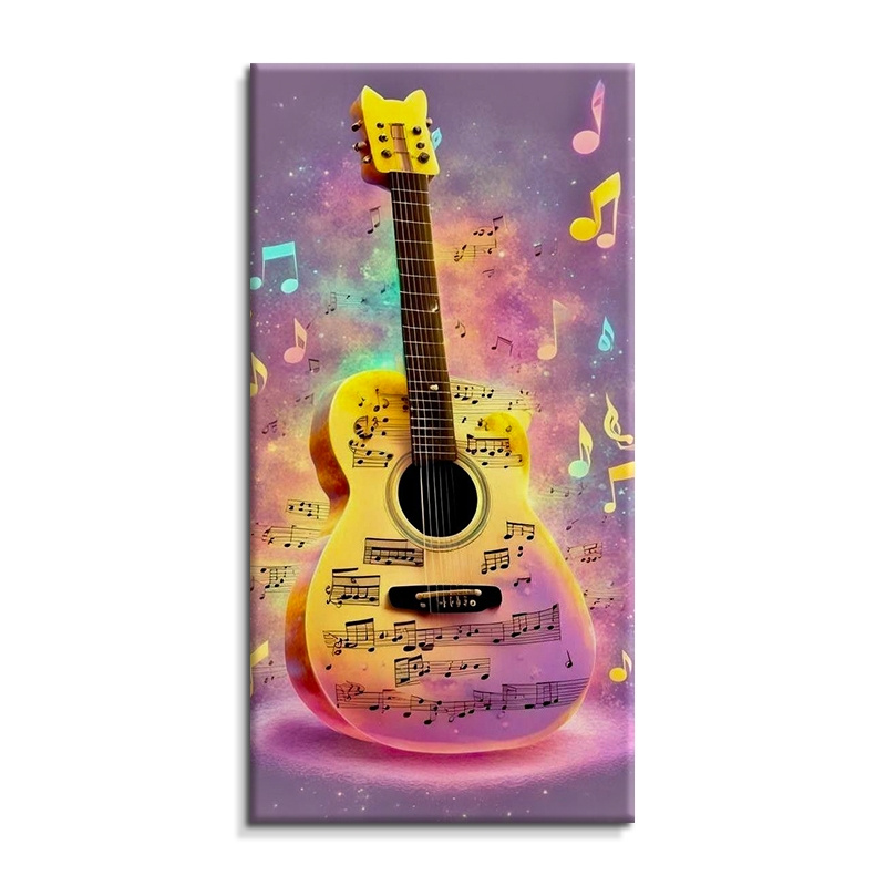 Wholesale Instrument Guitar Metal Wall Art Decor Wall Art Metal Home Decoration