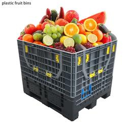 High Capacity China Large Foldable Plastic Pallet Bin with Lid for Vegetables