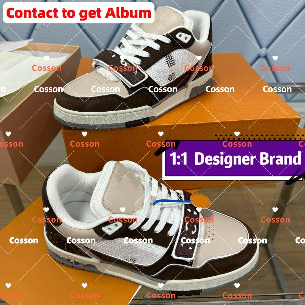 Wholesale Women Original 1: 1 Copy Fashion Luxury Designer Famous Branded Mirror 5AAA Sneaker Men Fashion Shoes in China Factory Leather Replicas Shoes