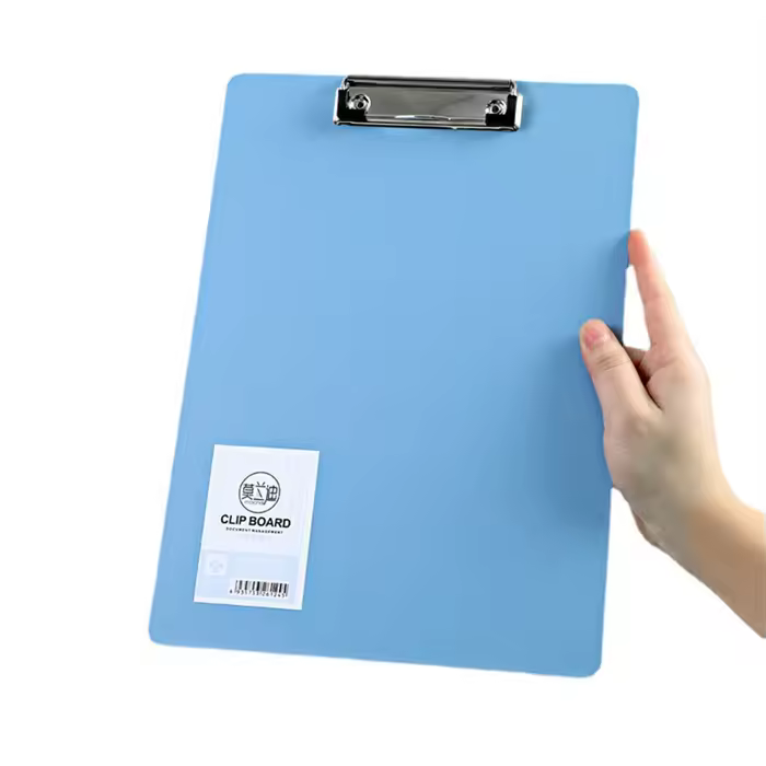 School Office Supplies Decorative Legal Size A4 Plastic Clipboard Box File Clip Colorful File Folder Manufacturers In China