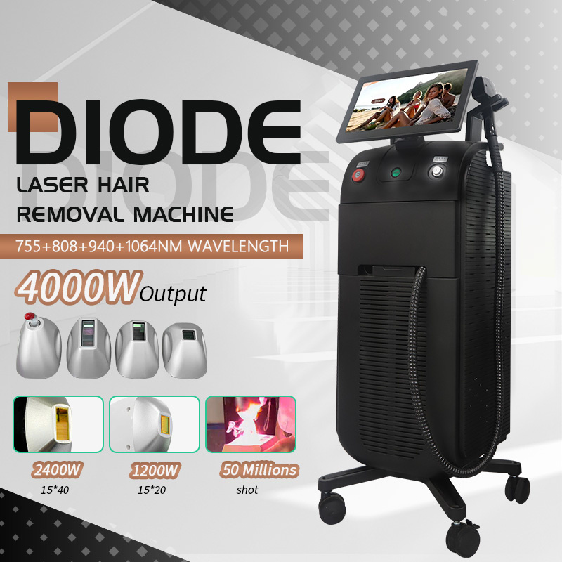 Hot Sale Beauty Equipment 808nm 755nm 940nm 1064nm Permanent Diode Laser Hair Removal Machine