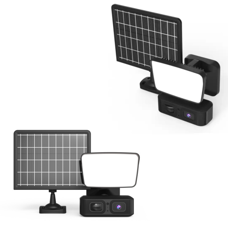 Home Outdoor Solar Security Cam, 3MP WiFi Wireless Camera with Solar Powered Battery