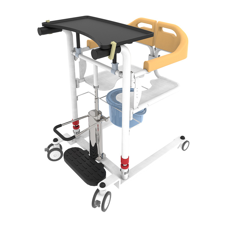 Medical Portable Toilet Wheelchair Wholesale Mobile Elderly Toilet Seats Patient Transfer Lift Chair