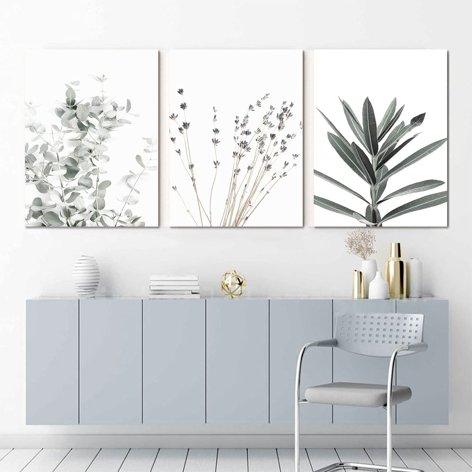 Home Decoration Plant Wall Art Botanical Floral Wall Decor Flower Leaves Canvas Printing