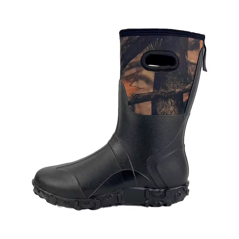 Warm New Mid-tube High Quality Multipurpose Hunting Rain Shoes Water Boots For Sale