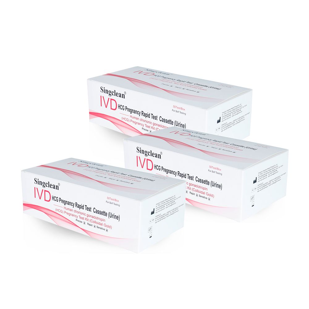 Singclean Best Sale CE Approved Wholesale Rapid Medical Ivd Diagnostic Pregnancy Test Kit for Home