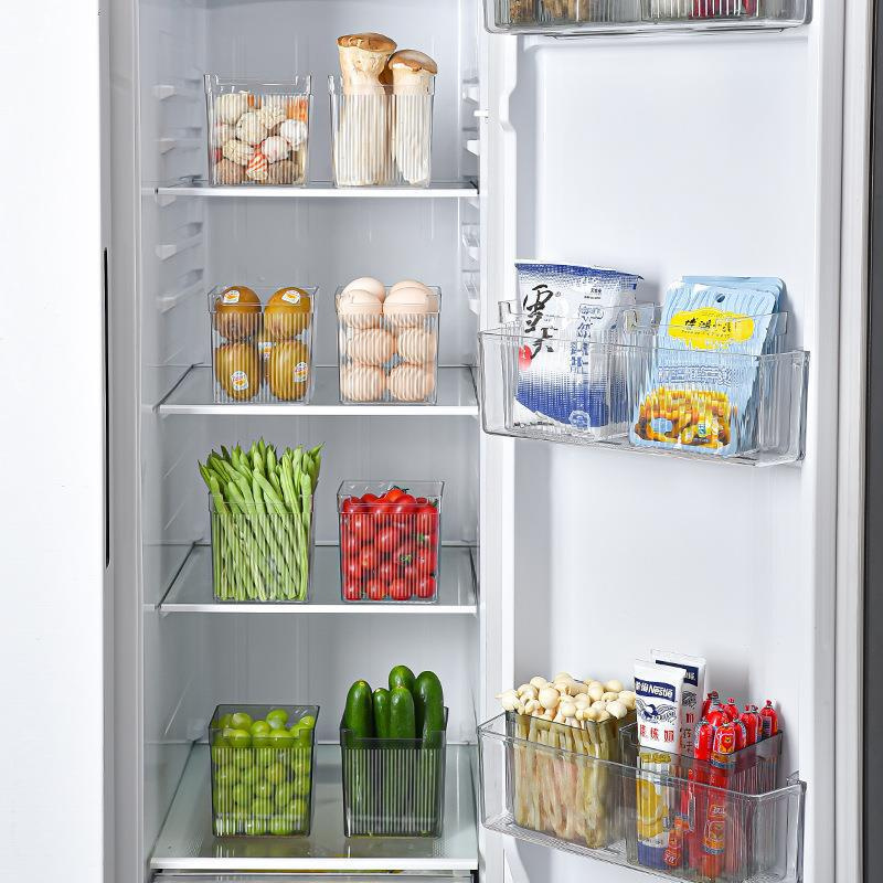 Free Clear Plastic Pantry Organization and Food Fridge Storage Organizer Bins