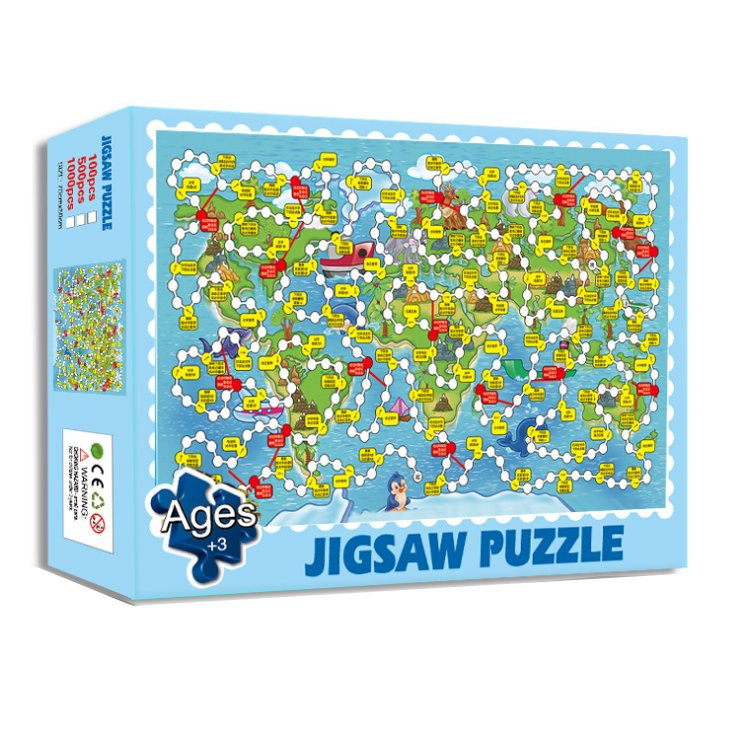 Customization Unique Design Wholesale Paper Puzzle Greyboard Adult 1000 Pieces Jigsaw Puzzles