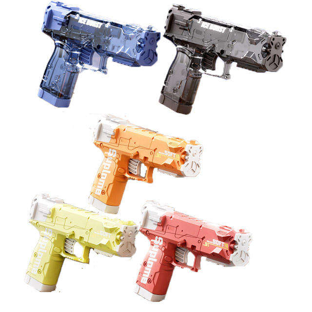 2024 Cheap Mini Gun Water Plastic Waterproof Spray Toy Safe Ice Burst Push Manual Pump Shooting Small Water Gun Toys For Kids