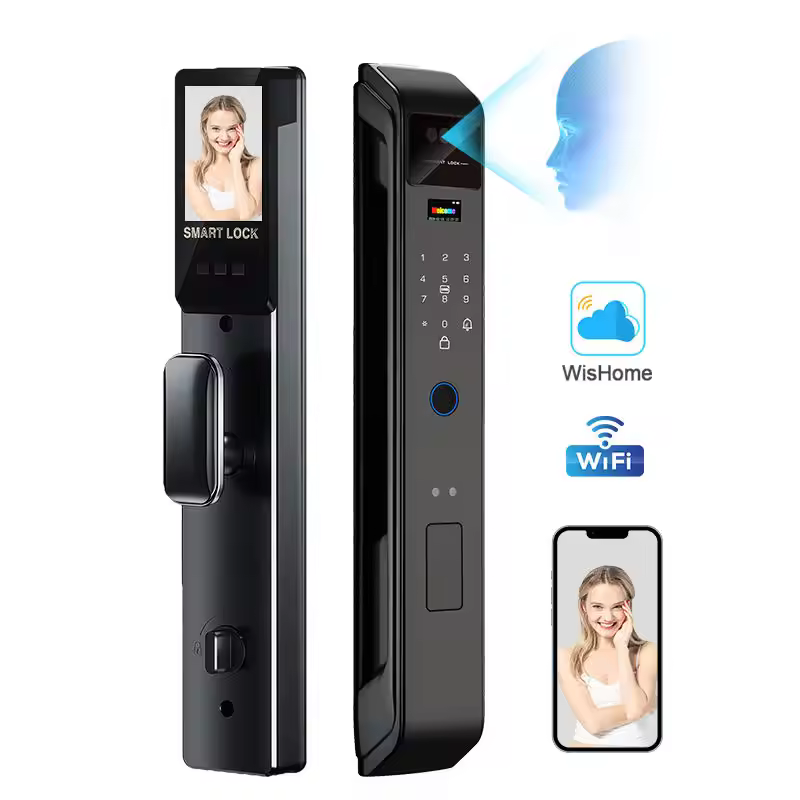 Factory Price 3d Face Recognition Electric Digital Lock Smart Locks Wishome App Biometric Fingerprint Smart Door Lock
