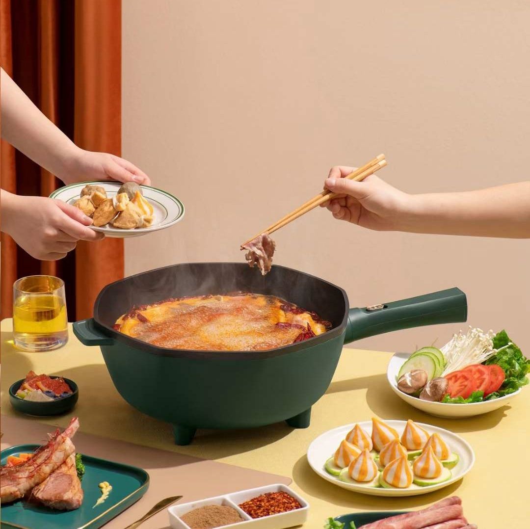Electric Frying Pan Manufacturer Household Multifunctional Homeuse Electric Cooking Pot