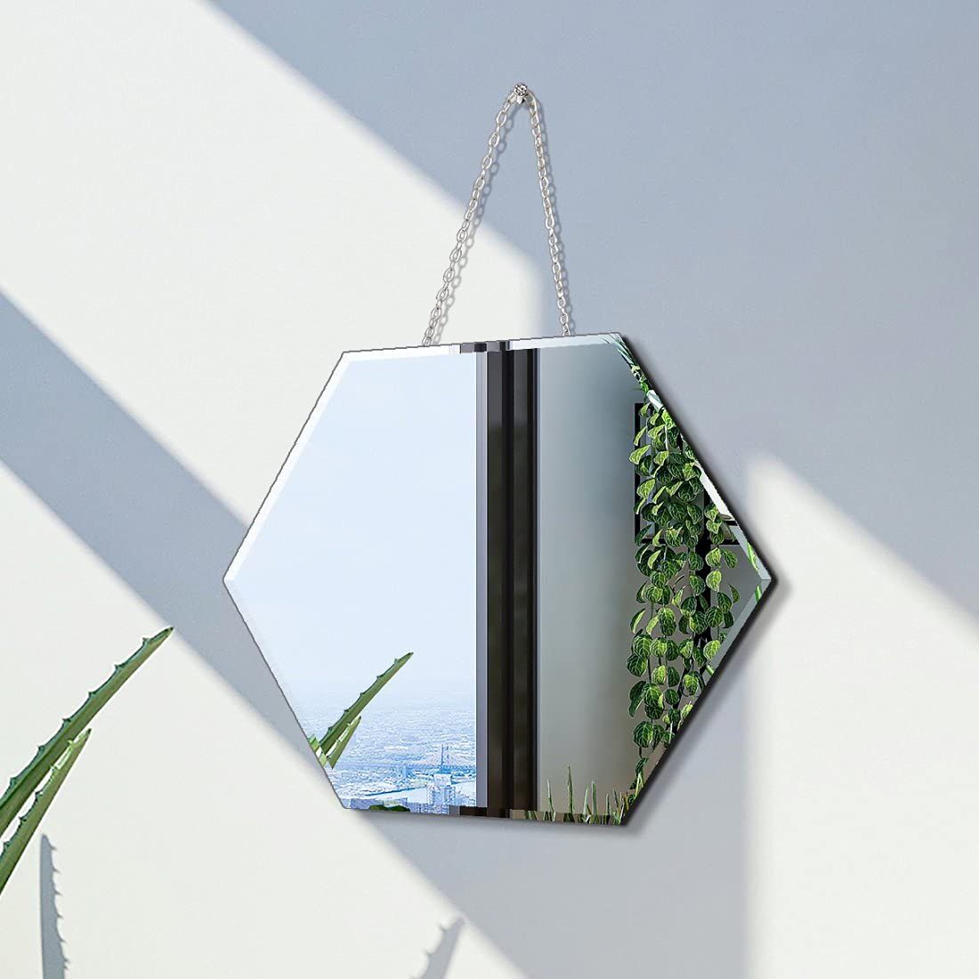 Modern New Products Home Decor Bathroom Plain Frameless Beveled Mirror From China Leading Supplier