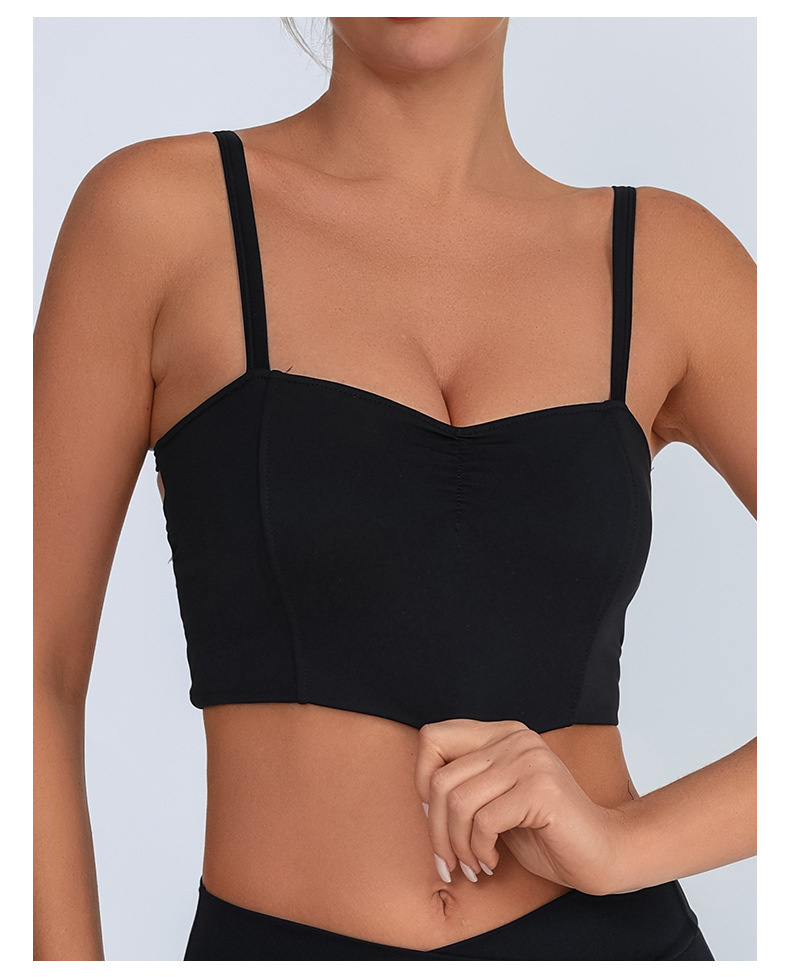 Backless Naked Feel Yoga Bra Women High Stretch Quick Dry Push up Running Sports Crop Top