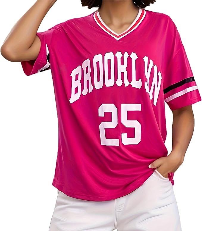 Graphic Number Shirt Soccer Jersey Summer Oversized T Shirts Tops