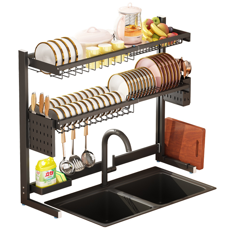 Over-Sink Dish Drying Rack for Kitchen Storage Solutions