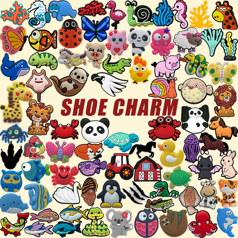 Trending 2025 New Fashion 2d Soft Rubber penguin Shoe Charms Wholesale Cute Animals Custom Shoe Decoration Charms Accessories