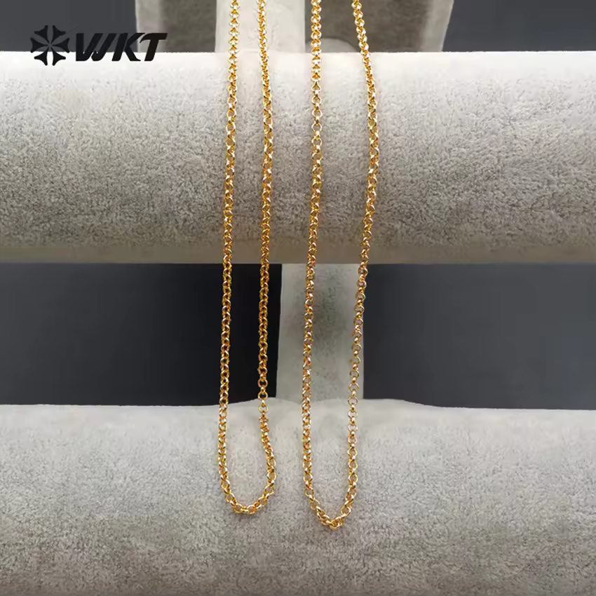 Wt-n1064 Wkt Wholesale New Arrival High Quality Fashion Link Chain Elegant Brass Necklace Chain