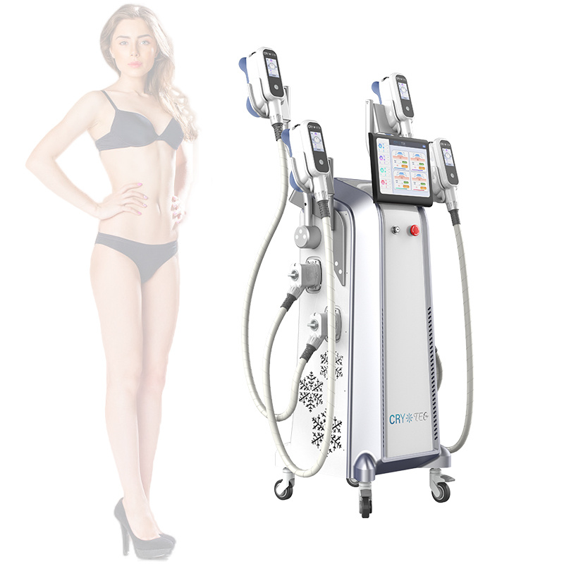 4 Handpiece Cryolipolysis Best Salon Beauty Machine Slimming Fat Reduce Cell Fat Reduction Cellulite Machine Cellulite