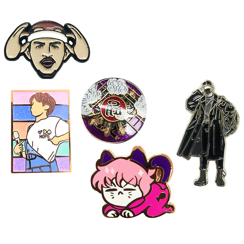 Hot Sale Enamel Pins Manufacture, Accept Various of Character Enamel Pins