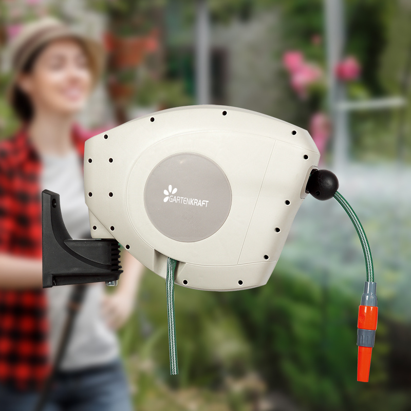 Gkw-15s Anit-UV Retractable 180 Swivel Irrigation Hose Reel