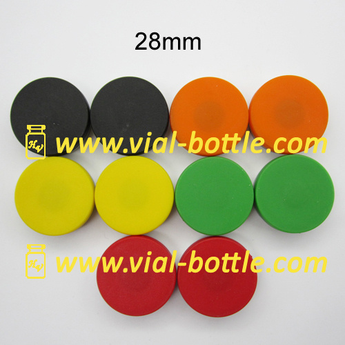 Various Colours Vial Top Crimp 28mm Flip off Caps Aluminum Sealed Top