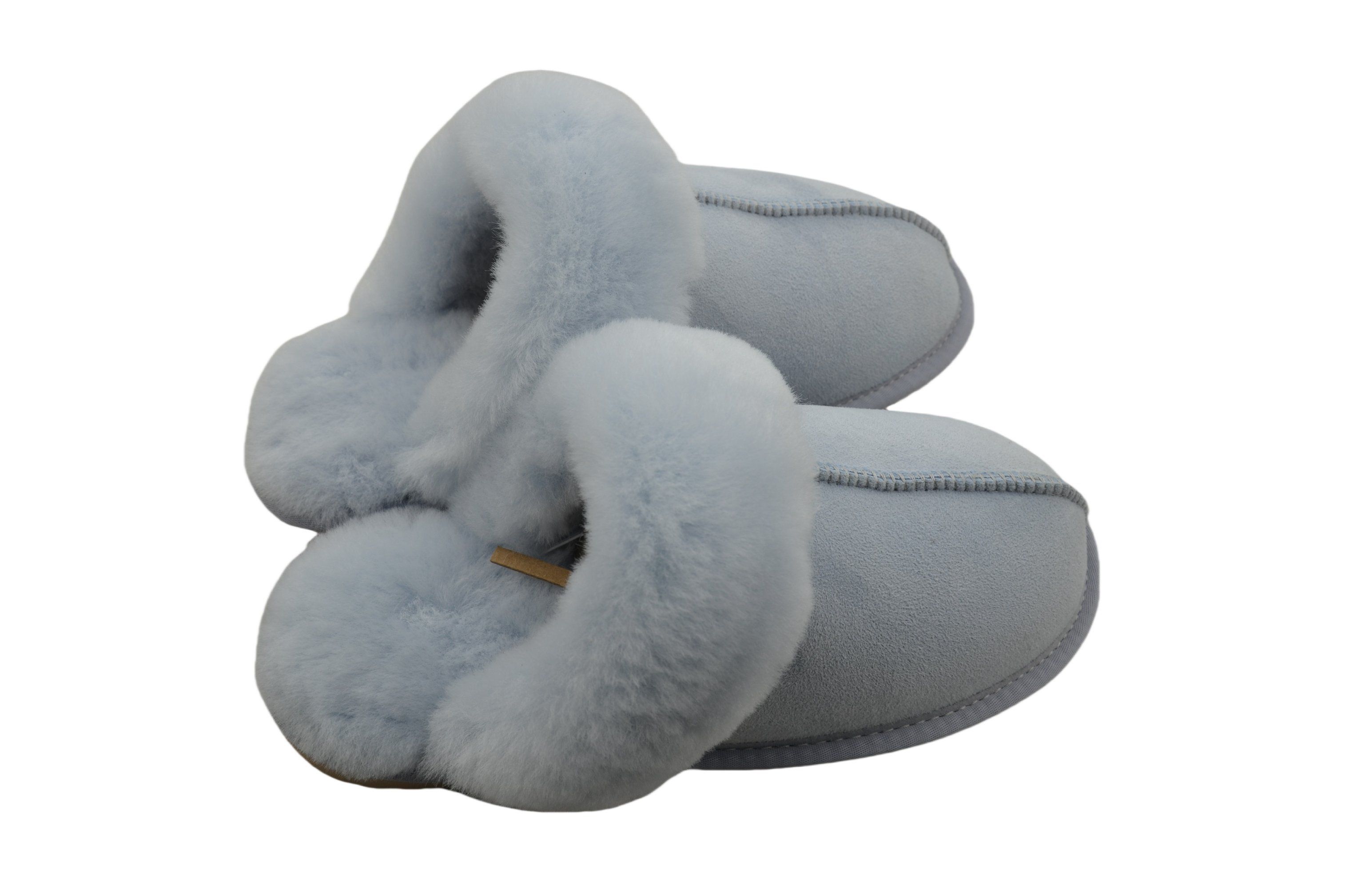 Blue Warm fashion Wool Slippers Fur Shoes for Adults with Keeping Warm
