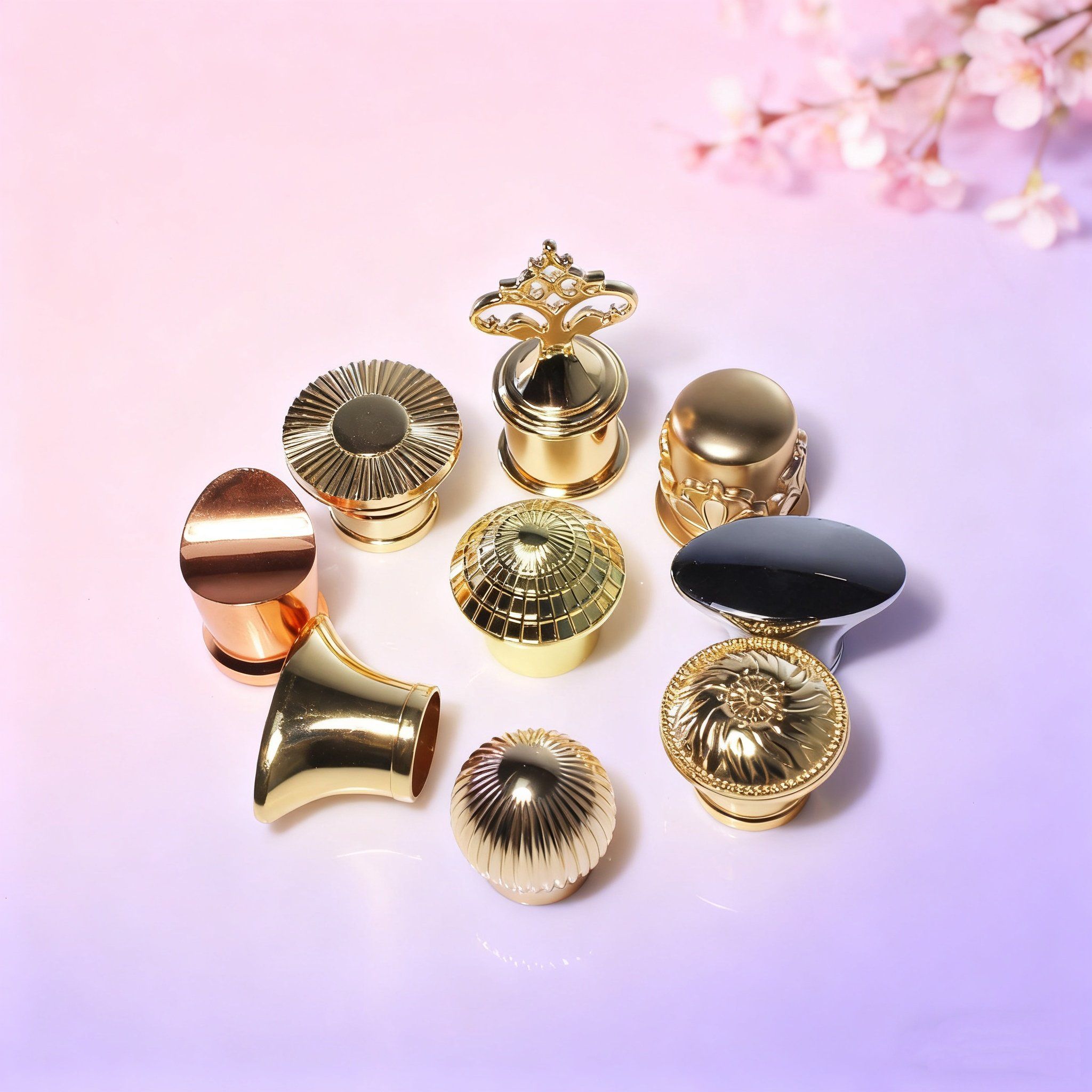 Craft High Purity Corrosion Resistance and Durability Creative Zinc Alloy Premium Perfume Bottle Caps Zamac Luxury Perfume Magnetic Cap for Glass Bottle