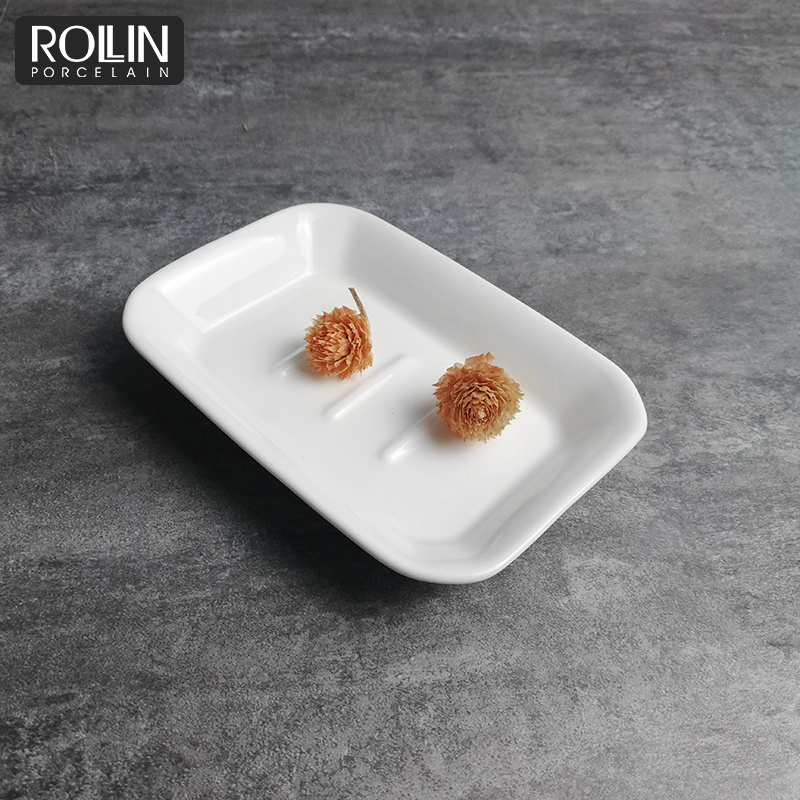 Durable Soap Dish High Quality Porcelain Sauce Dish for Restaurant