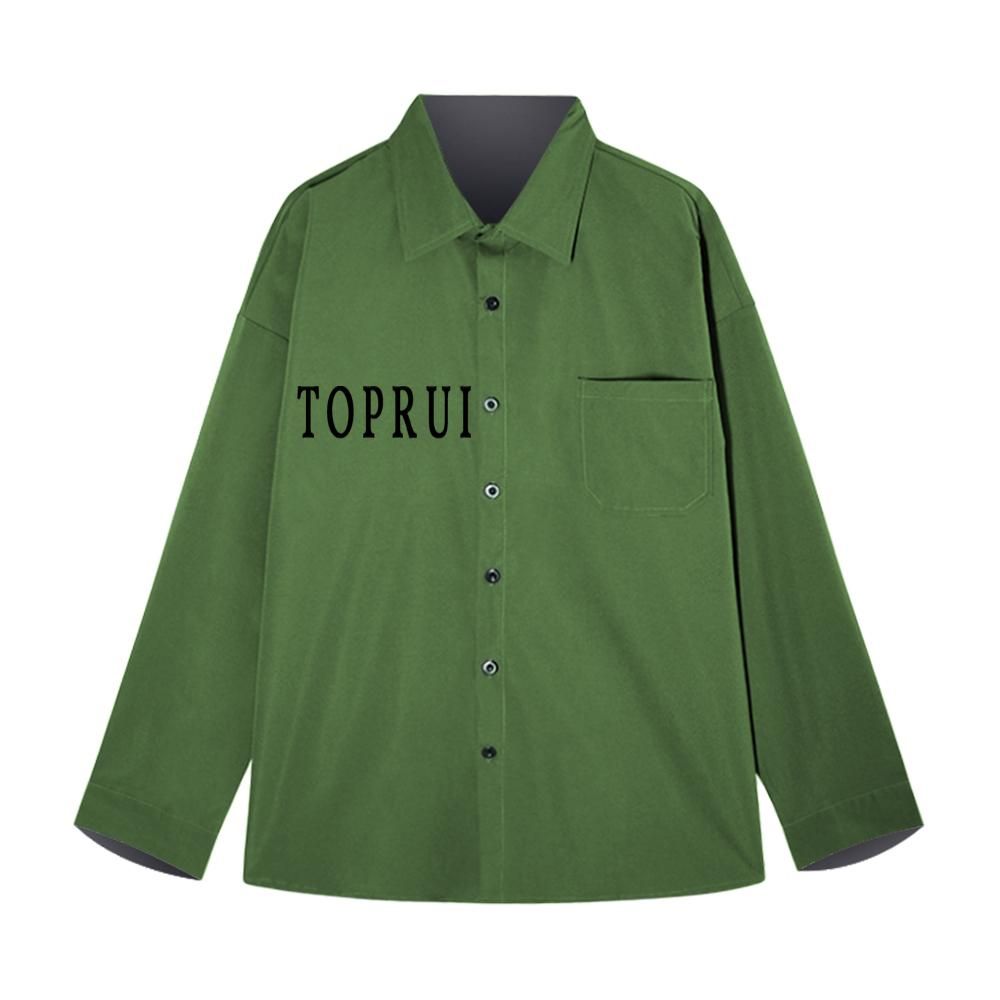 Hot Sale Unisex Oversized Comfortable Linen Uniform Graphic Casual Shirts for Man