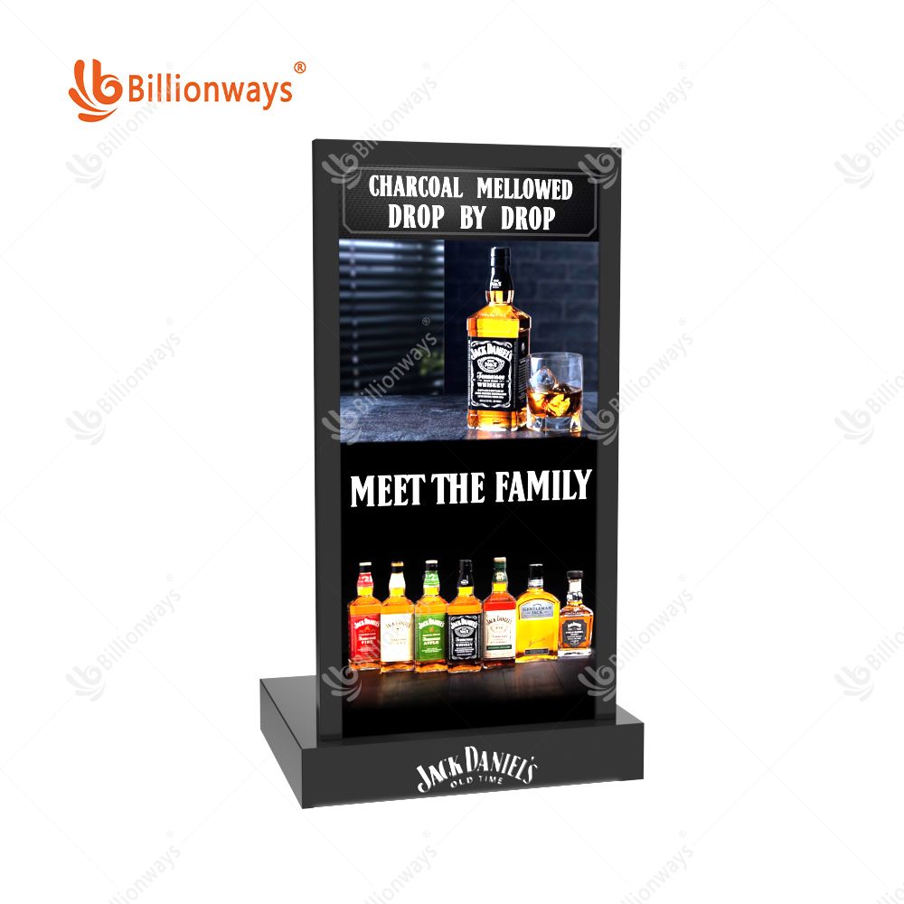 LED Lighting Wine Bottle Display Stand in Fashion Style for Showcase