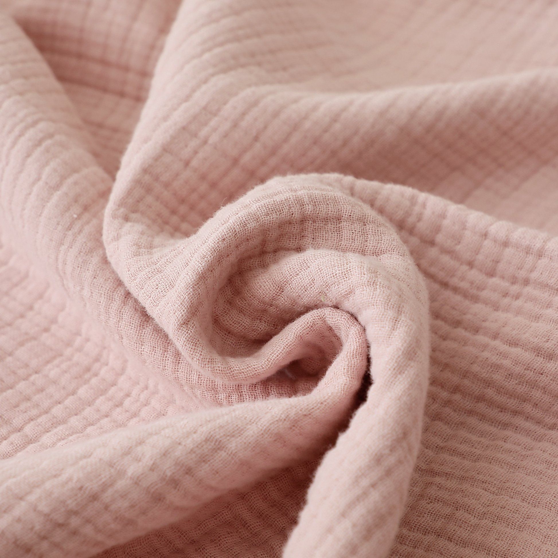 Premium 6-Ply Breathable Cotton Muslim Swaddle Blanket Fabric Natural Hue