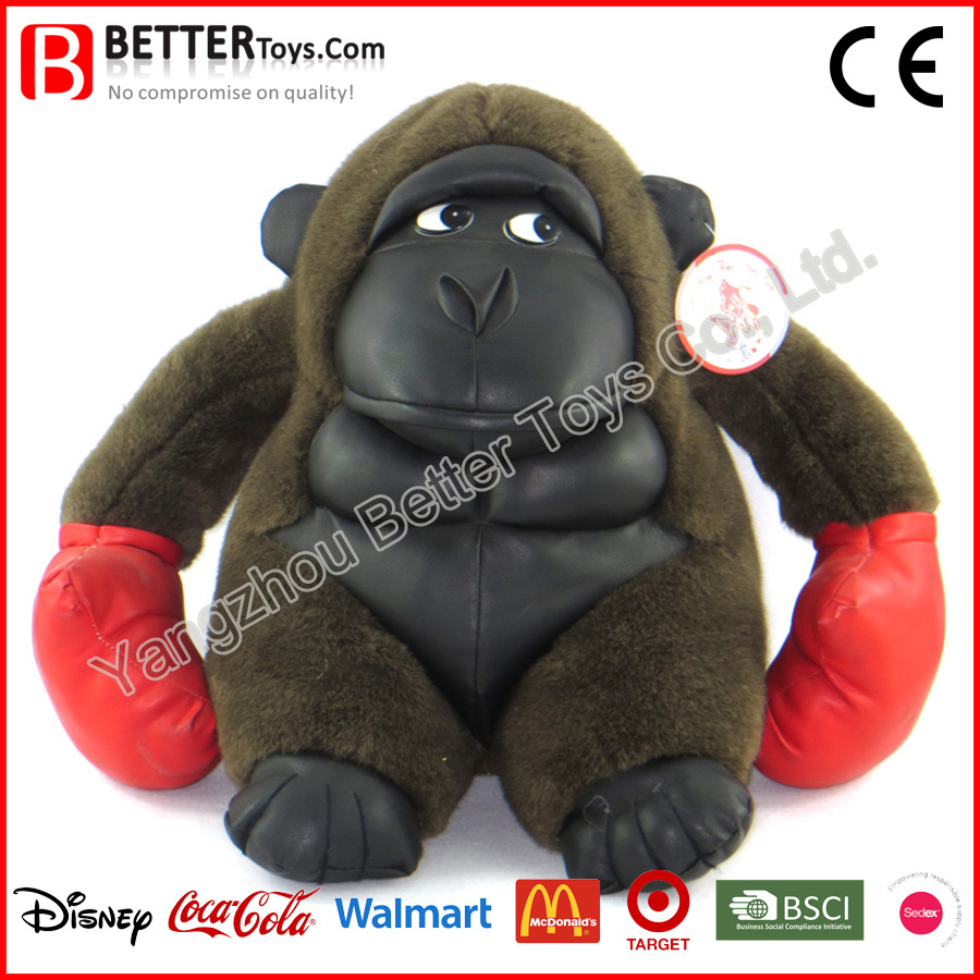 Customize Soft Toys Stuffed Animal Boxing Gorilla Plush Toy