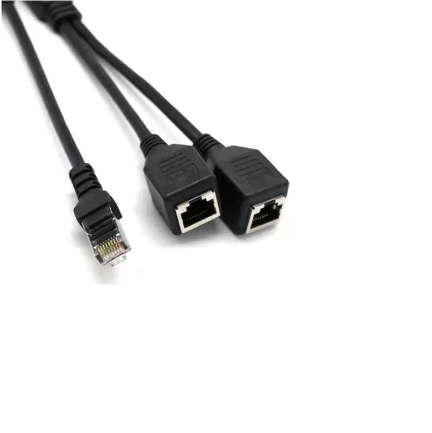 RJ45 LAN Ethernet Network RJ45 Connector Splitter Adapter Cable for Networking Extension 1 Male to 2/3 Female