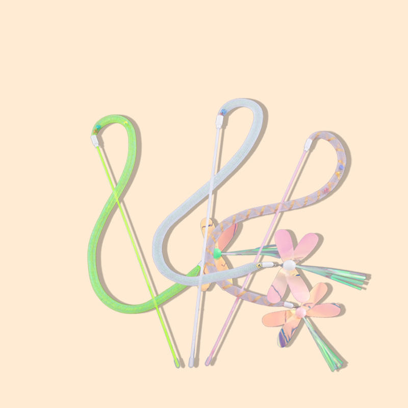 Custom OEM Factory New Style Pet Supplies Accessories Interactive Cat Stick Toy Cat Teaser Toy