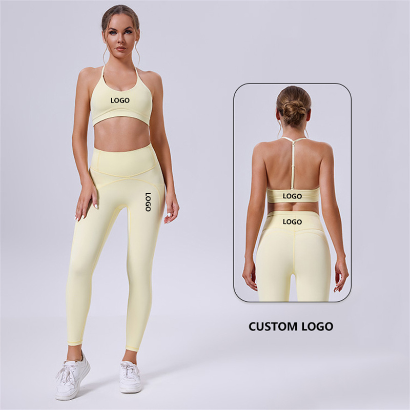 Ingor Sportswear 2025 Breathable Women Gym Fitness Sets Workout Activewear Biodegradable Recycled Sports Bra + Leggings Yoga Suit Gym Fitness Sets