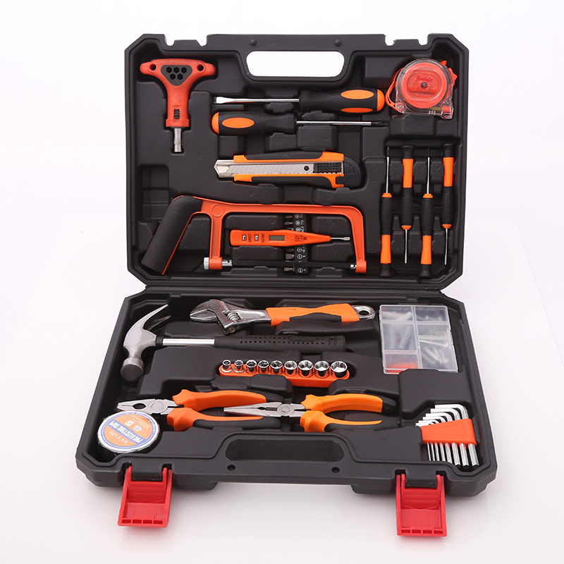 Repair Home Tools Kit 82PCS/Set Knife Ratchet Wrench Saw for Wood Working Diagnostic Tool Electronic Hand Tool Kit.
