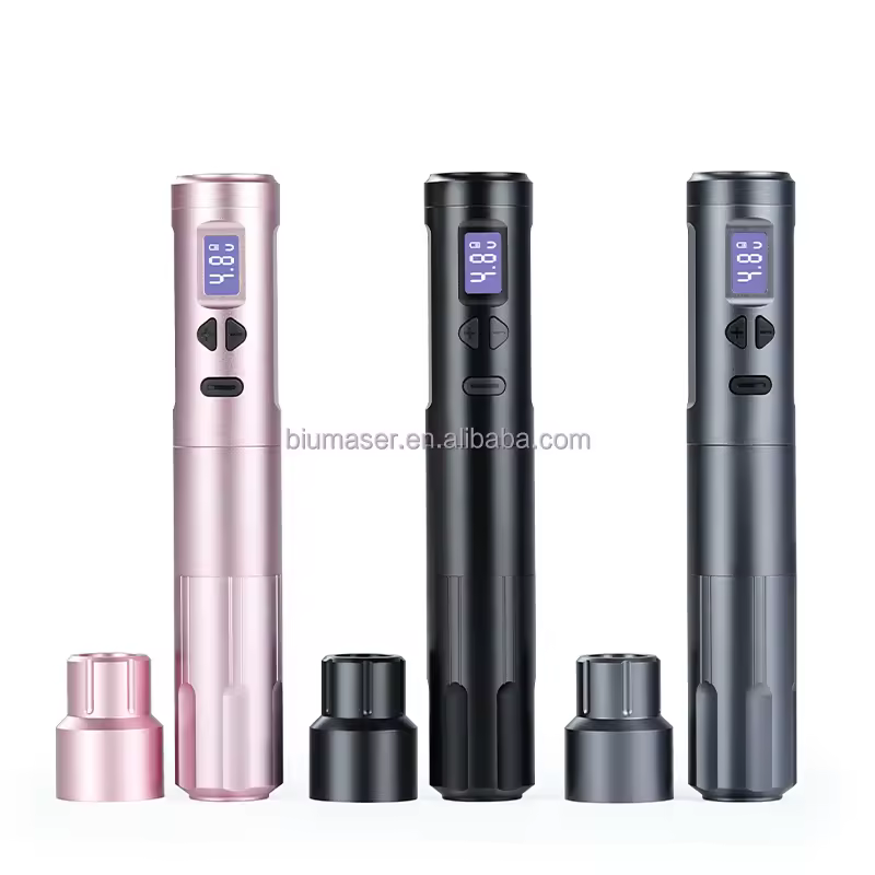 Latest Design Wireless Tattoo Machine Pen 900ma Battery Permanent Makeup Machine Handpiece Custom Logo Wireless Tattoo Machine