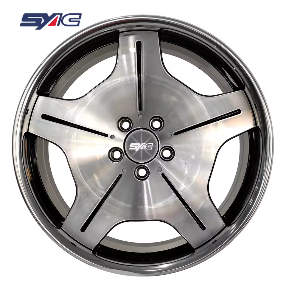 Syac Ready To Ship Factory 6061 Forged 2pcs Aluminum Alloy Wheels 19*8.5j Pcd5*112 Et35 Cb66.5