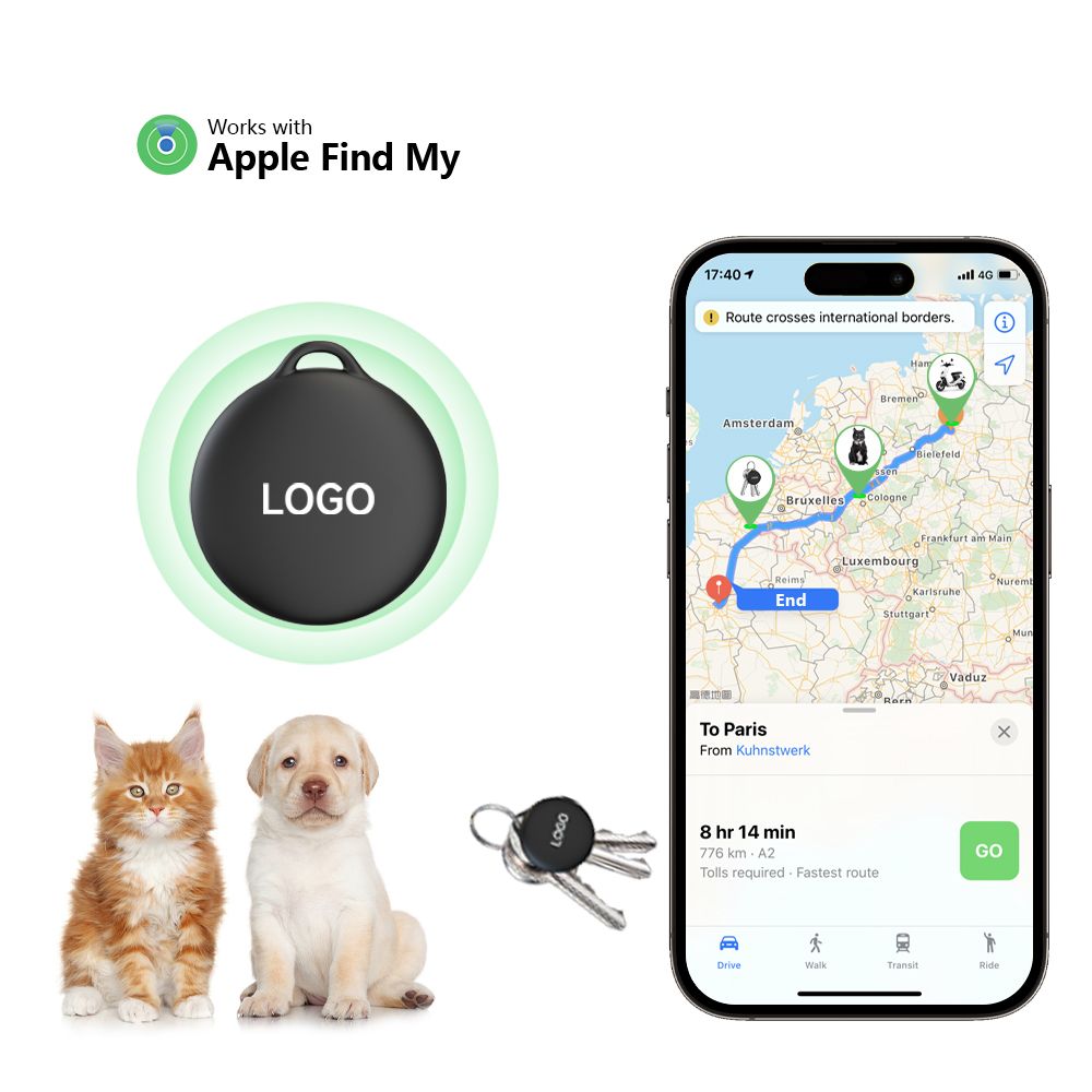 Mfi Certified Airtag Smart Key Finder Wallet Luggage Pet Tracker Find My Tag Mini GPS Tracker for Apple