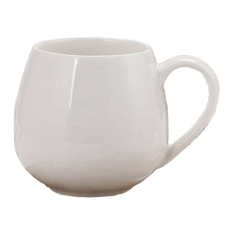 Porcelain Cups Manufacturer with Logo Cup Custom Coffee Mugs Nordic Ceramic Customizable Wholesale White Minimalist