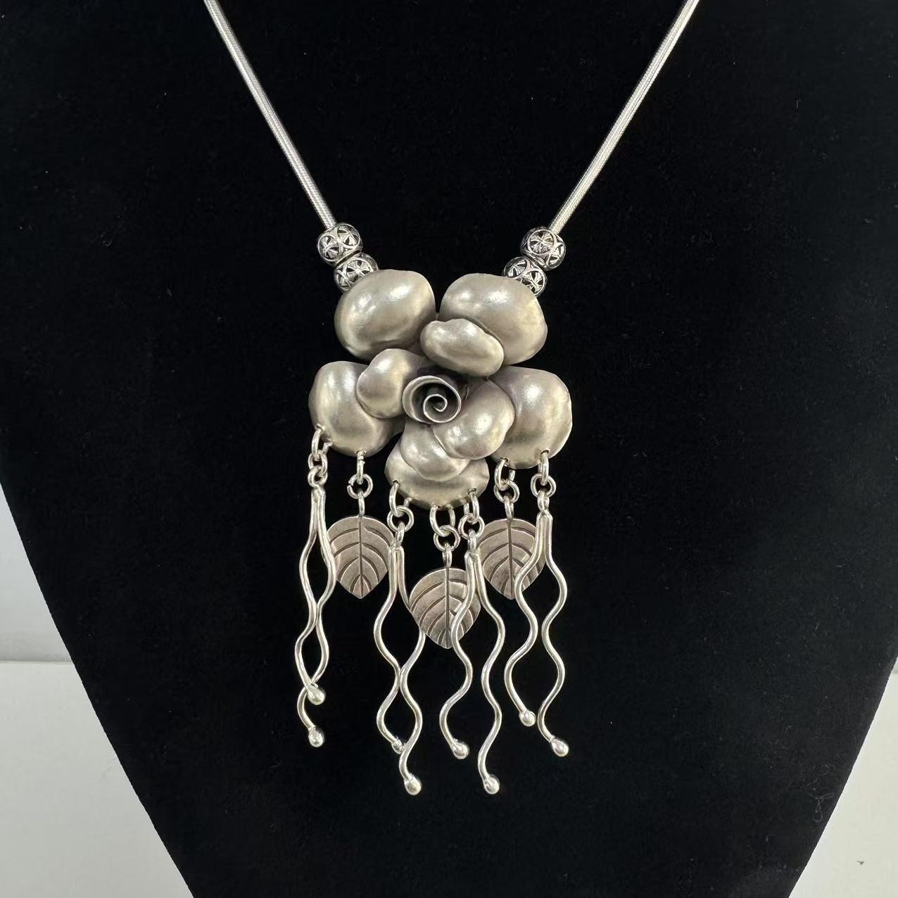 Factory Wholesale Fashion Accessories 925 Sterling Silver Pendant Necklace