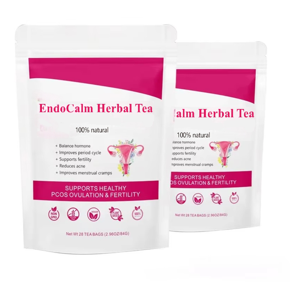 EndoCalm Women's Herbal Blend Health Tea Supplement Bulk Packaged with Flavor Ginseng and Raw Bagged Tea