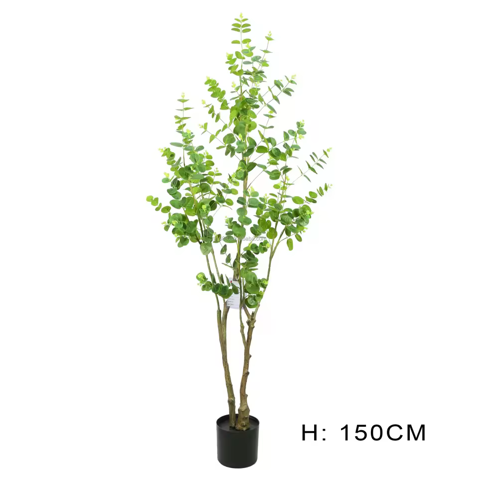 Guangdong Cheap Plastic Artificial Plant Highly Imitation Zamioculcas Zamiifolia Fake Money Tree For Home Office Garden