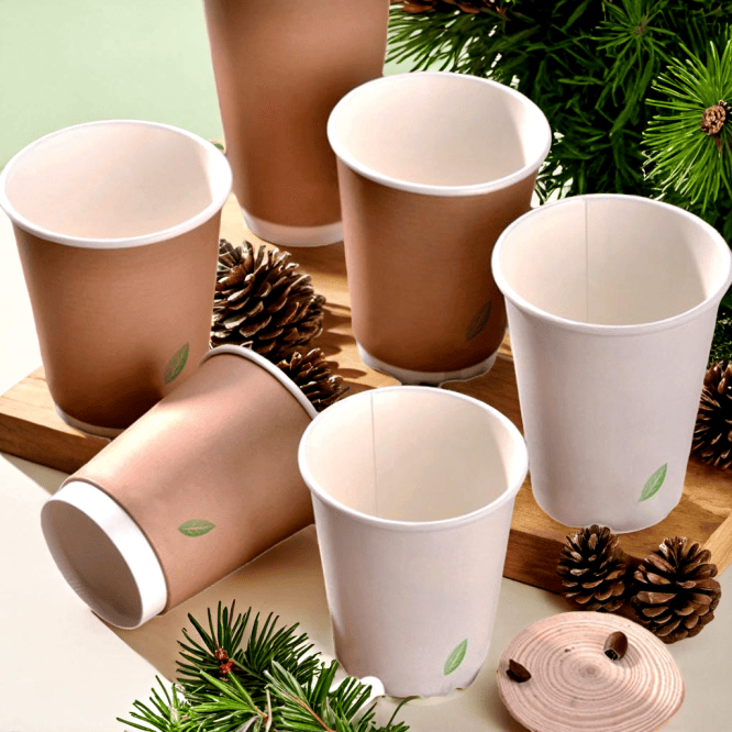 China Manufacturer Bulk Price Disposable Double Wall 4 Oz 8oz Coffee Tea and Ice Cream White Paper Cup with Lid