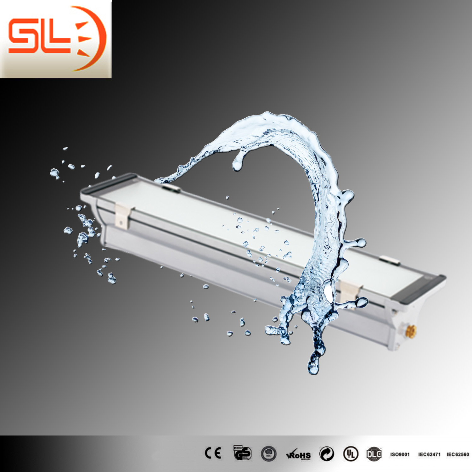 Tempered Glass LED Tri-Proof Light Fixture High Quality