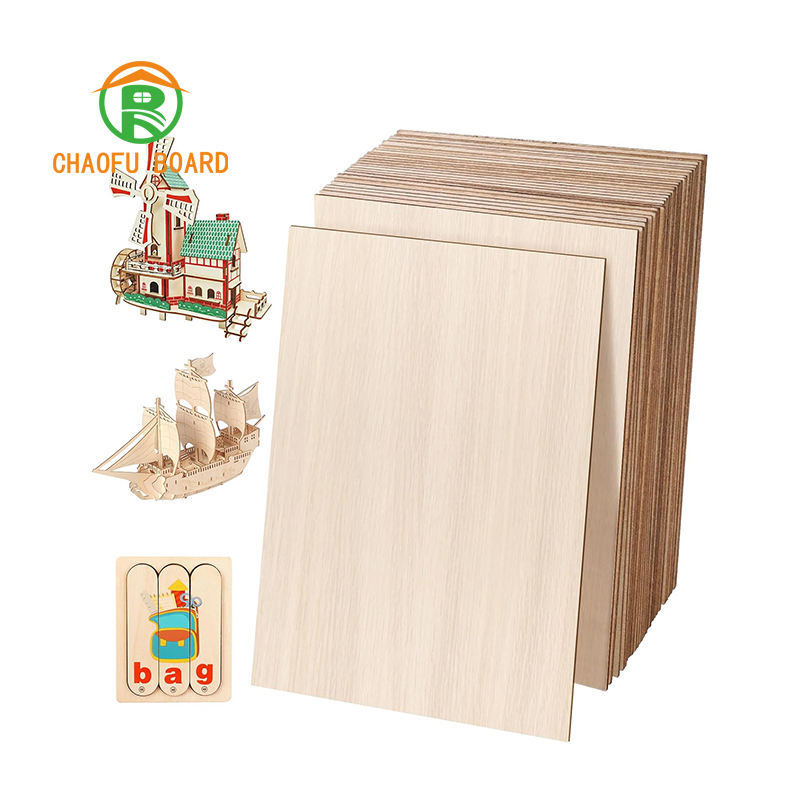 Customizable 3mm Basswood Grade Laser Cut Wood Sheets Modern Direct Dropshipping for DIY Crafts Model Making Wooden Boxes Birch